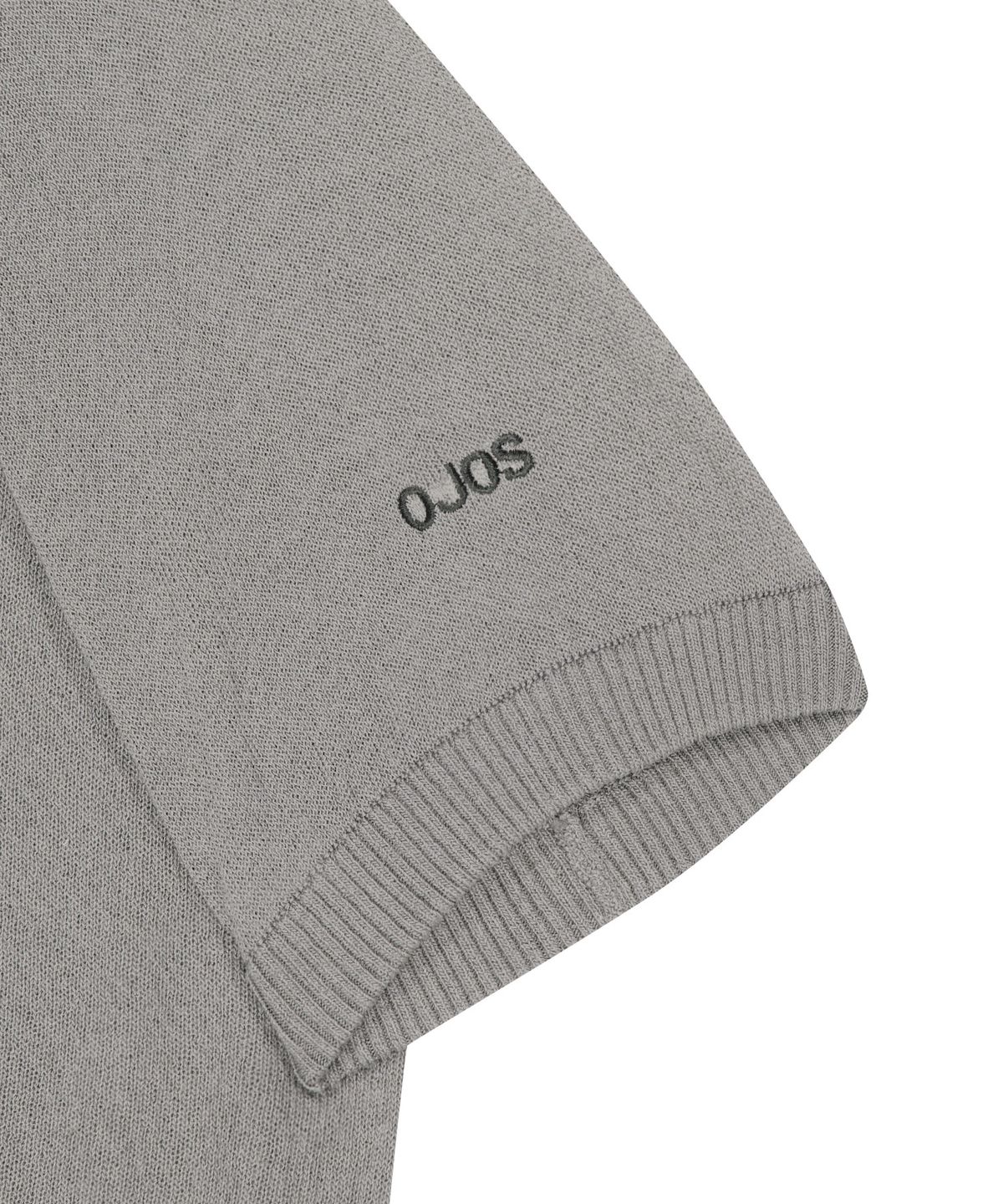 오호스(OJOS) Rayon Sheer Knit Top / Grey