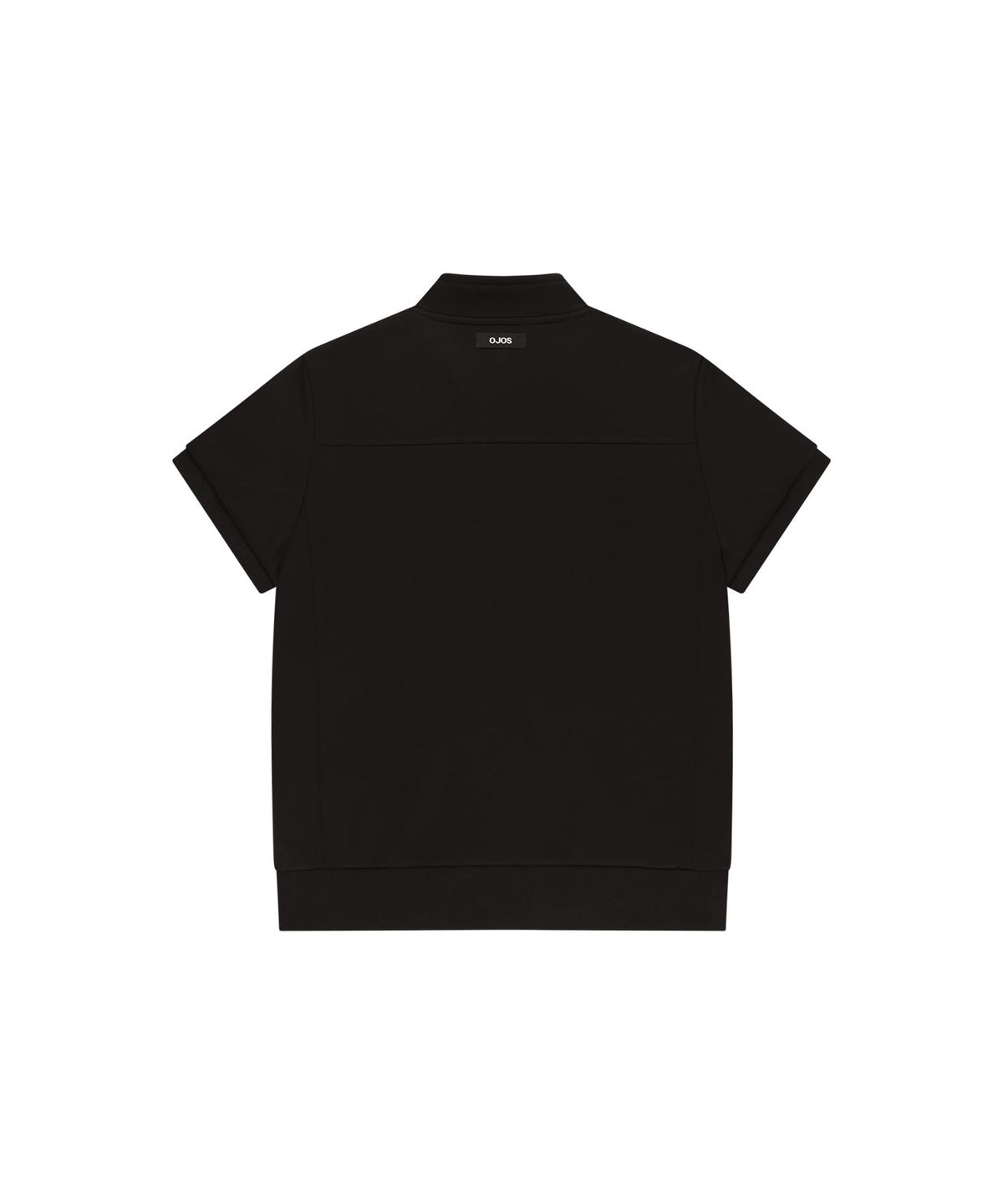 오호스(OJOS) Metallic Tape Track Zip-Up / Black