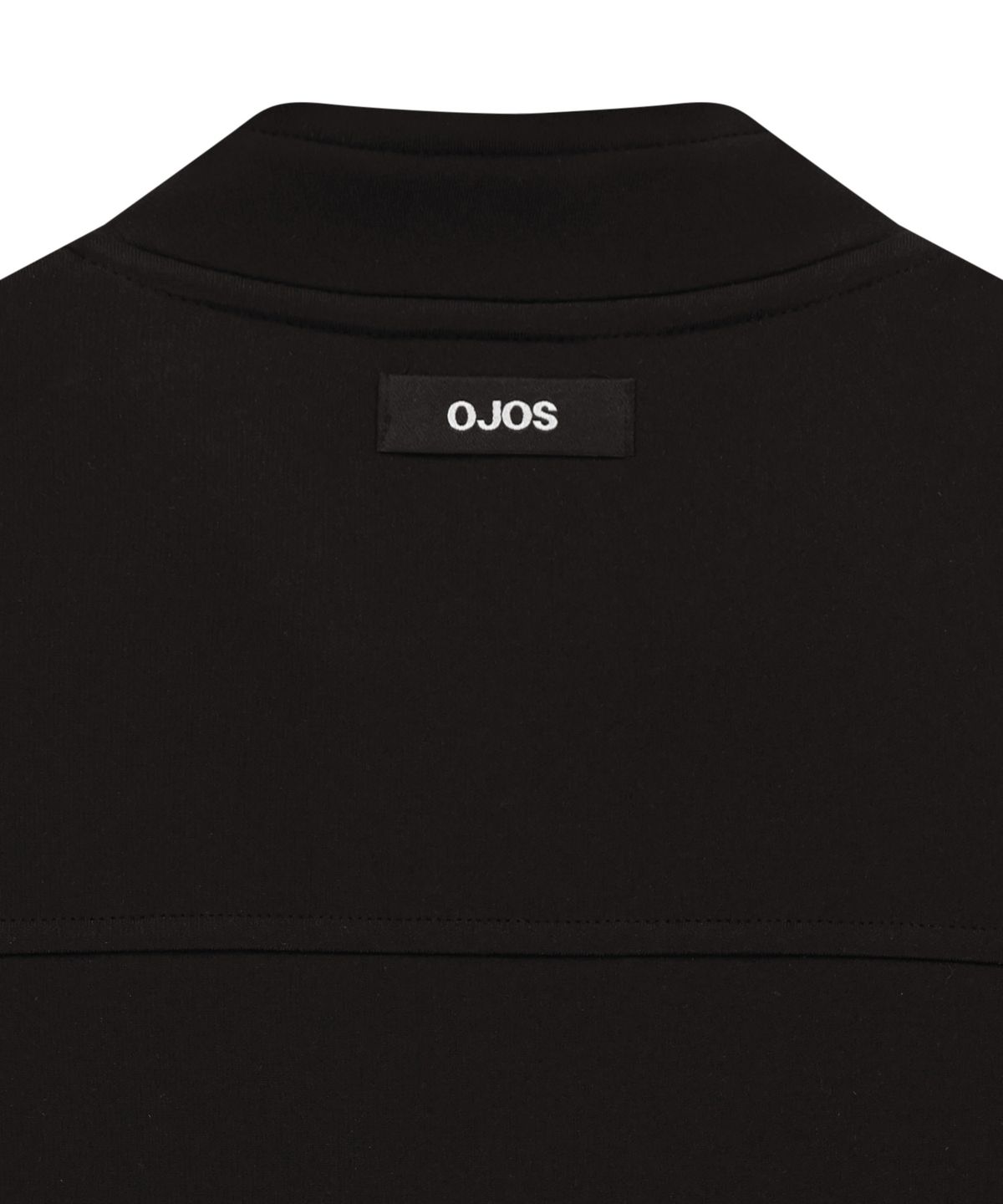 오호스(OJOS) Metallic Tape Track Zip-Up / Black