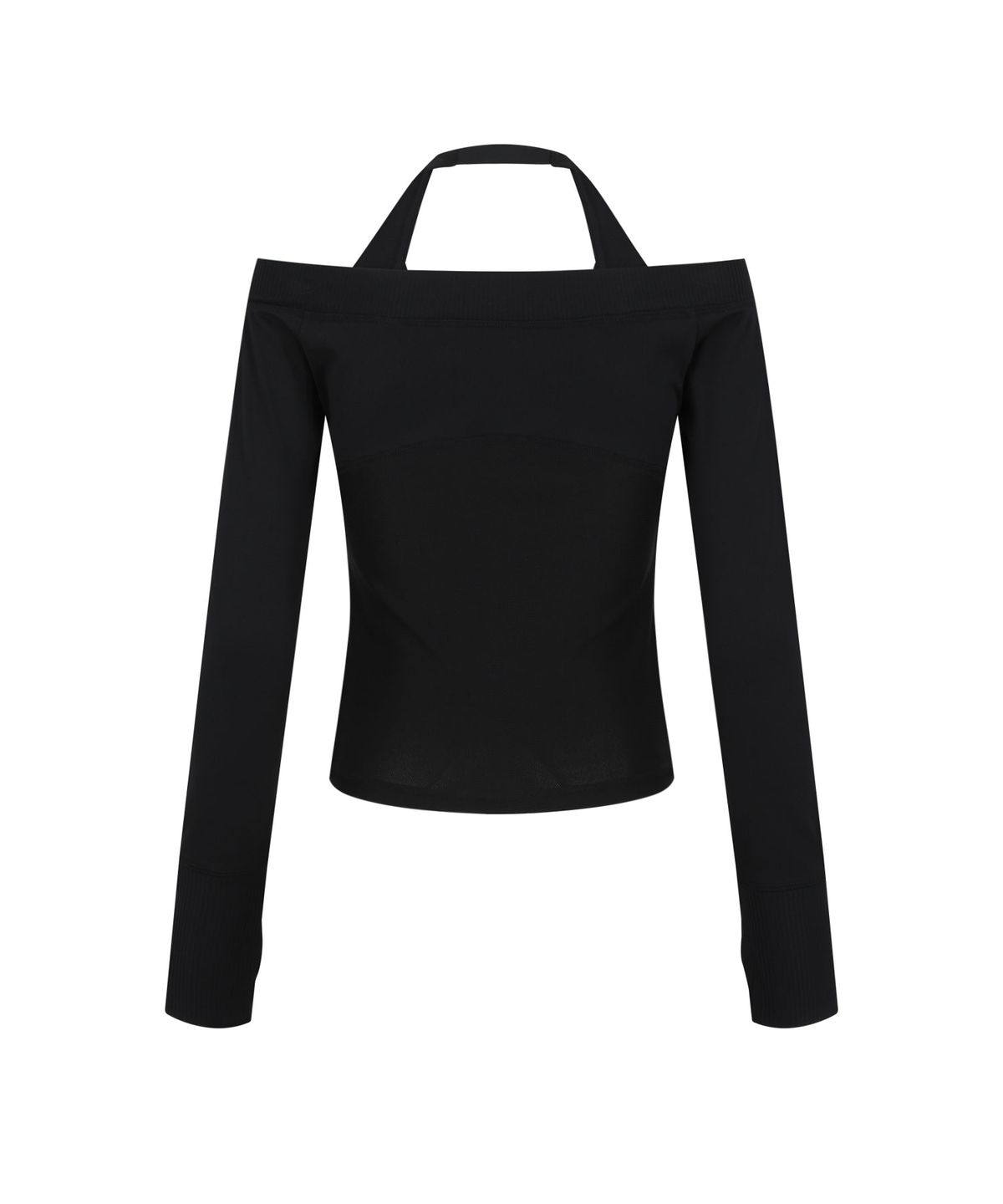 오호스(OJOS) Off-Shoulder Halter Jacket / Black