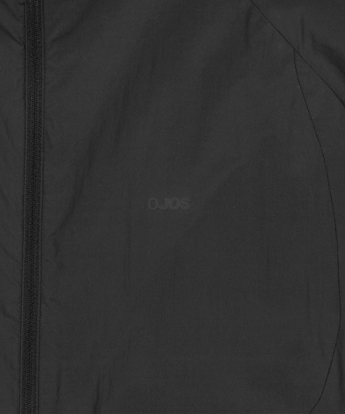 오호스(OJOS) Paneled Lightweight Windbreaker / Black