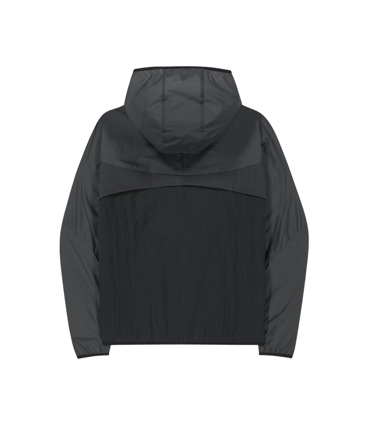 오호스(OJOS) Paneled Lightweight Windbreaker / Charcoal