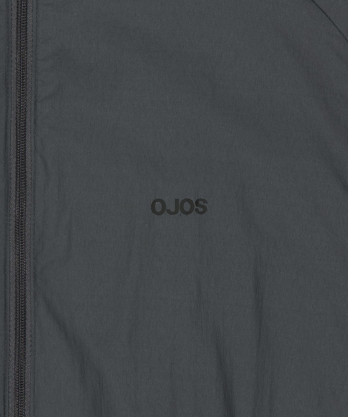 오호스(OJOS) Paneled Lightweight Windbreaker / Charcoal