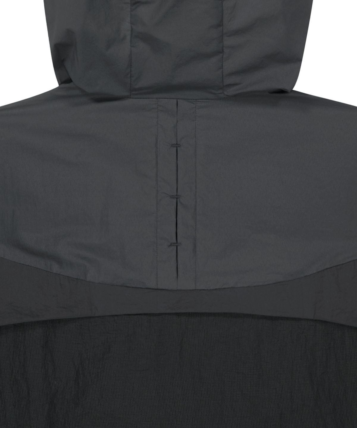 오호스(OJOS) Paneled Lightweight Windbreaker / Charcoal