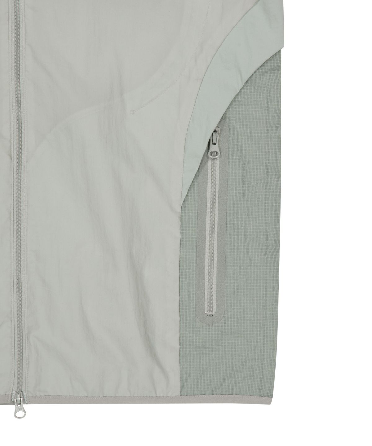 오호스(OJOS) Paneled Lightweight Windbreaker / Grey