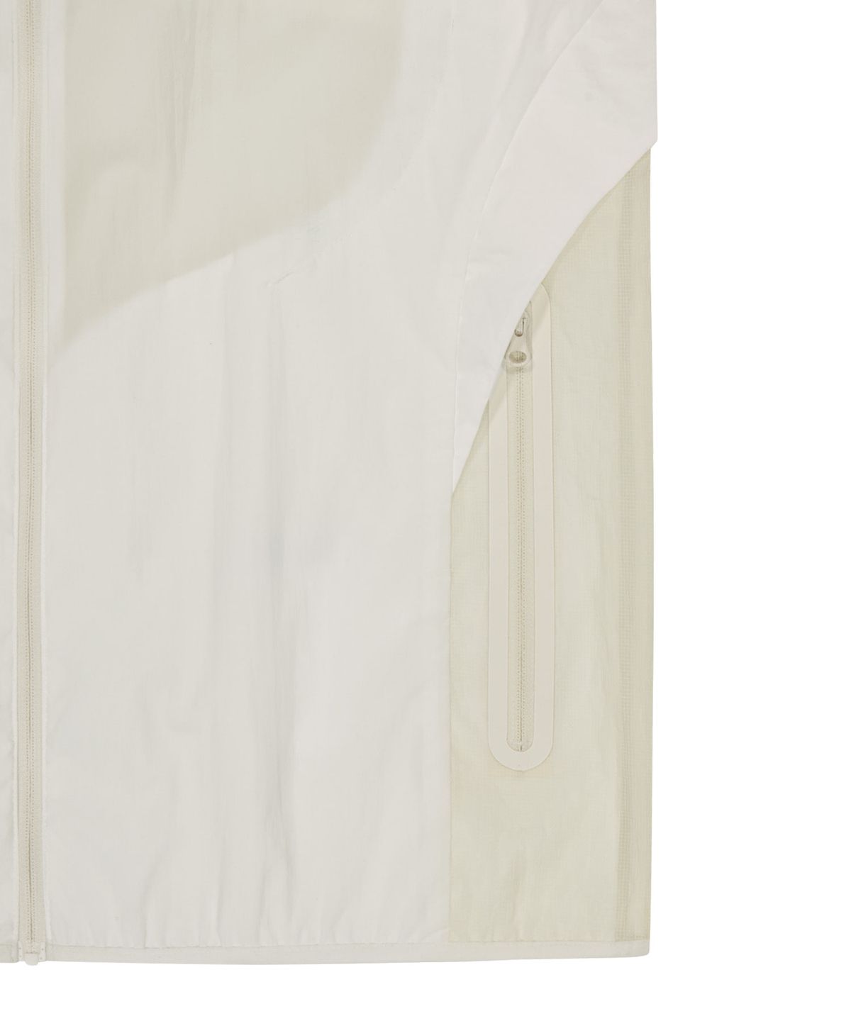 오호스(OJOS) Paneled Lightweight Windbreaker / Ivory