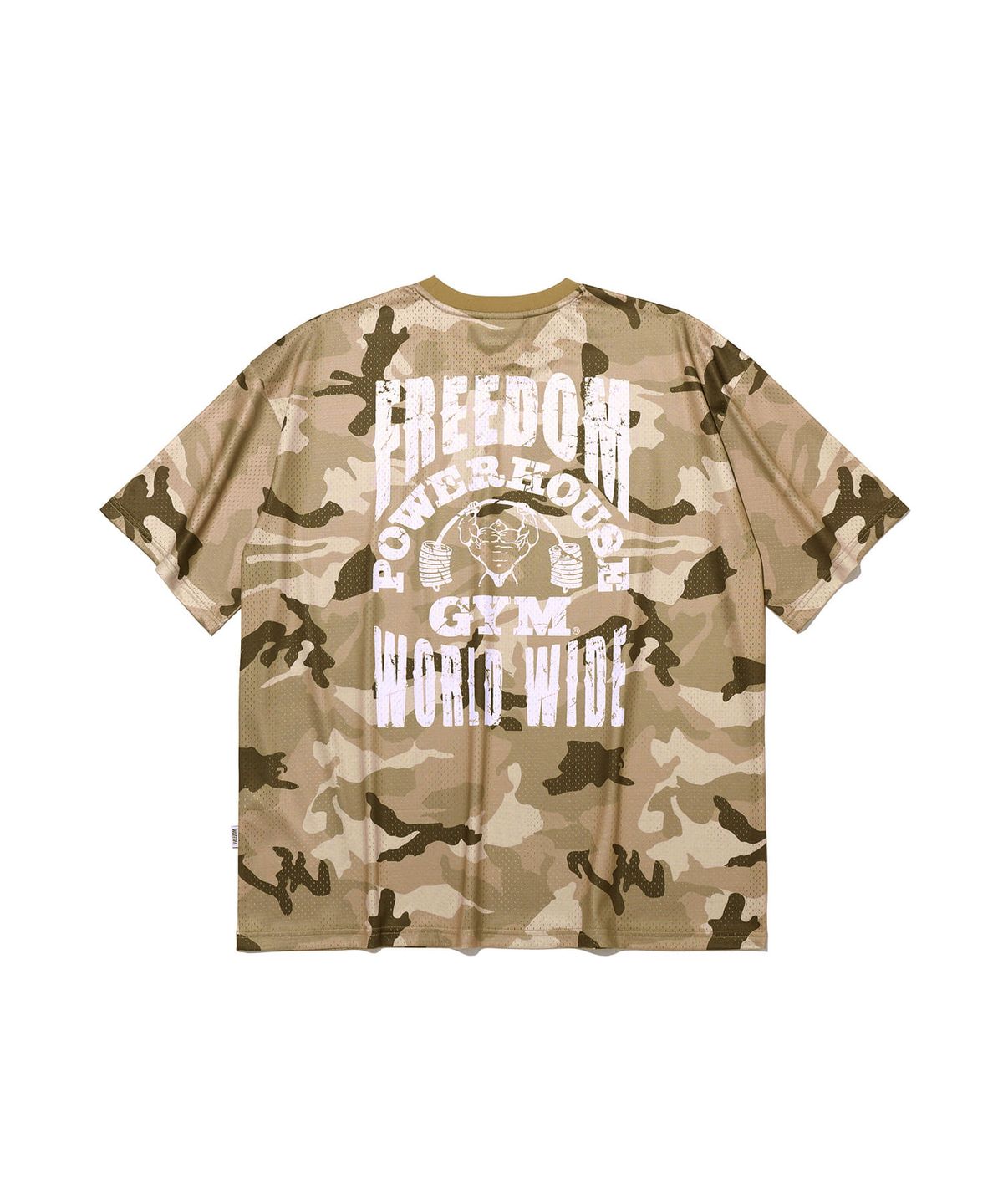 프리덤(FREEDOM) 파워하우스 메쉬 오버핏 티셔츠 (데저트카모)