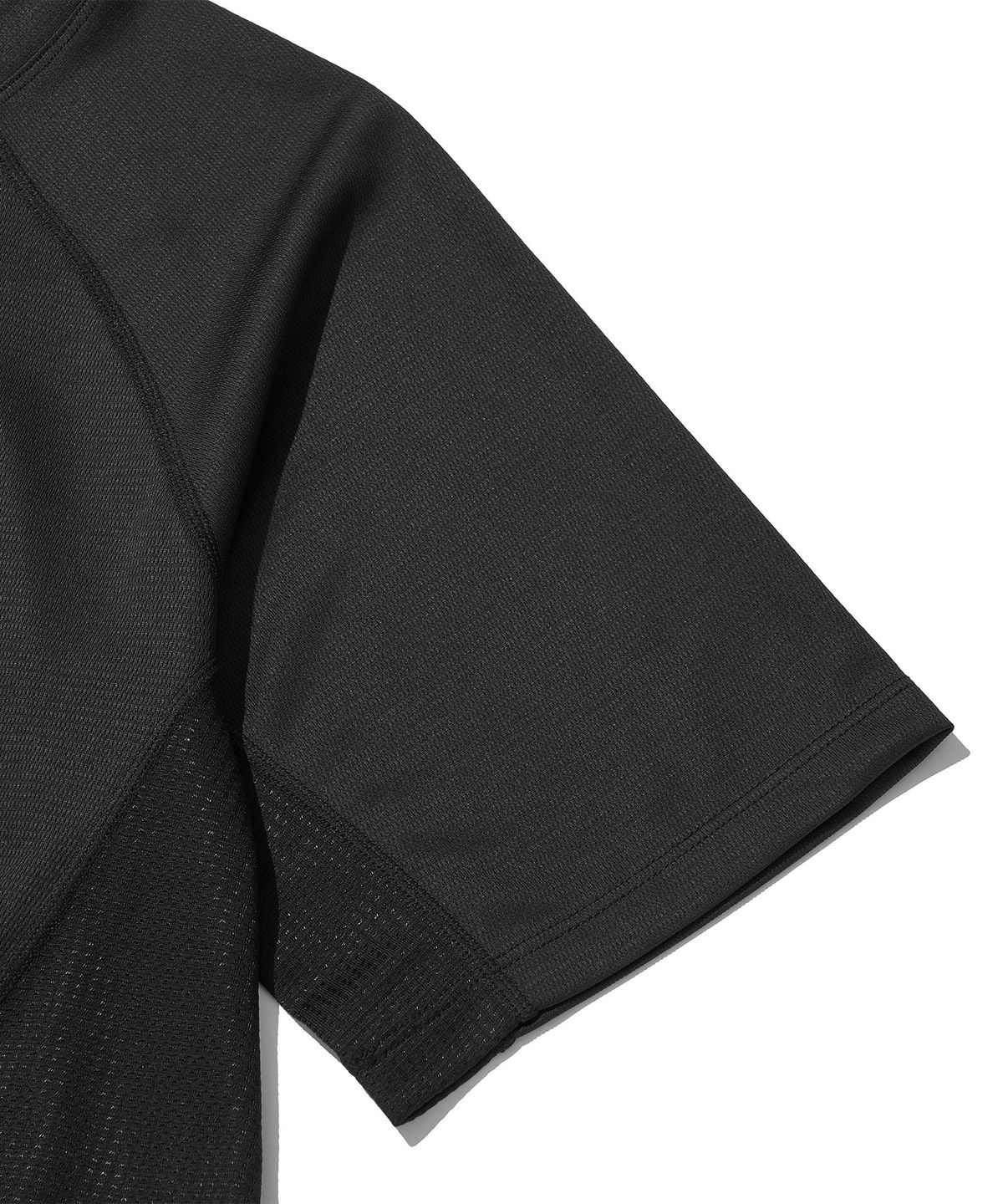웰터 익스페리먼트(WELTER EXPERIMENT) HYDRAFUSE MESH T-SHIRT_BLACK
