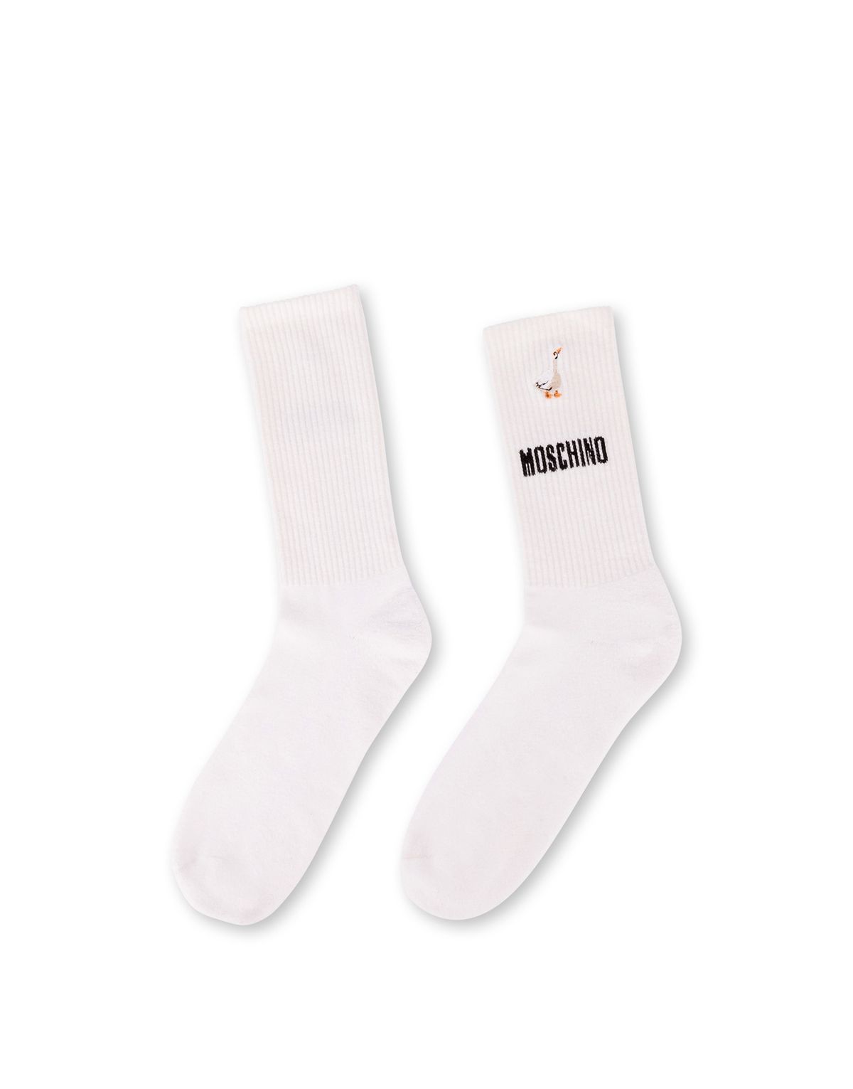 모스키노(MOSCHINO) 구스 자수 테리 양말