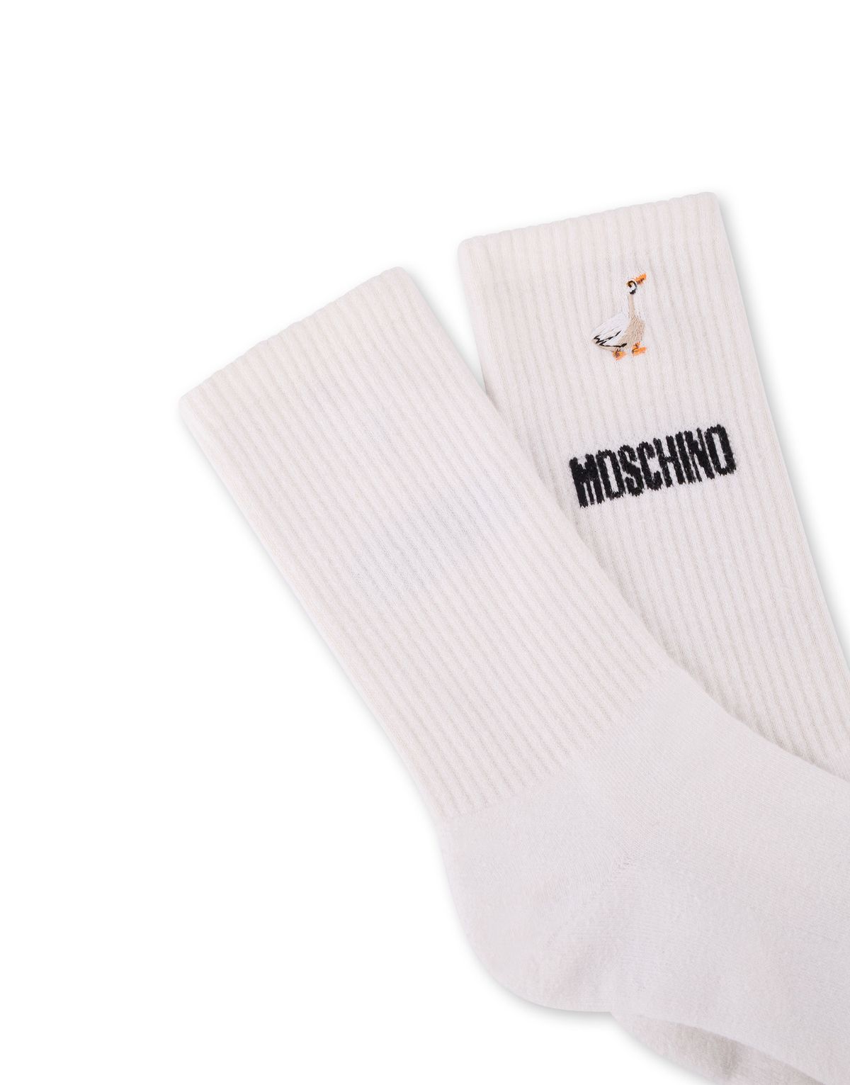 모스키노(MOSCHINO) 구스 자수 테리 양말