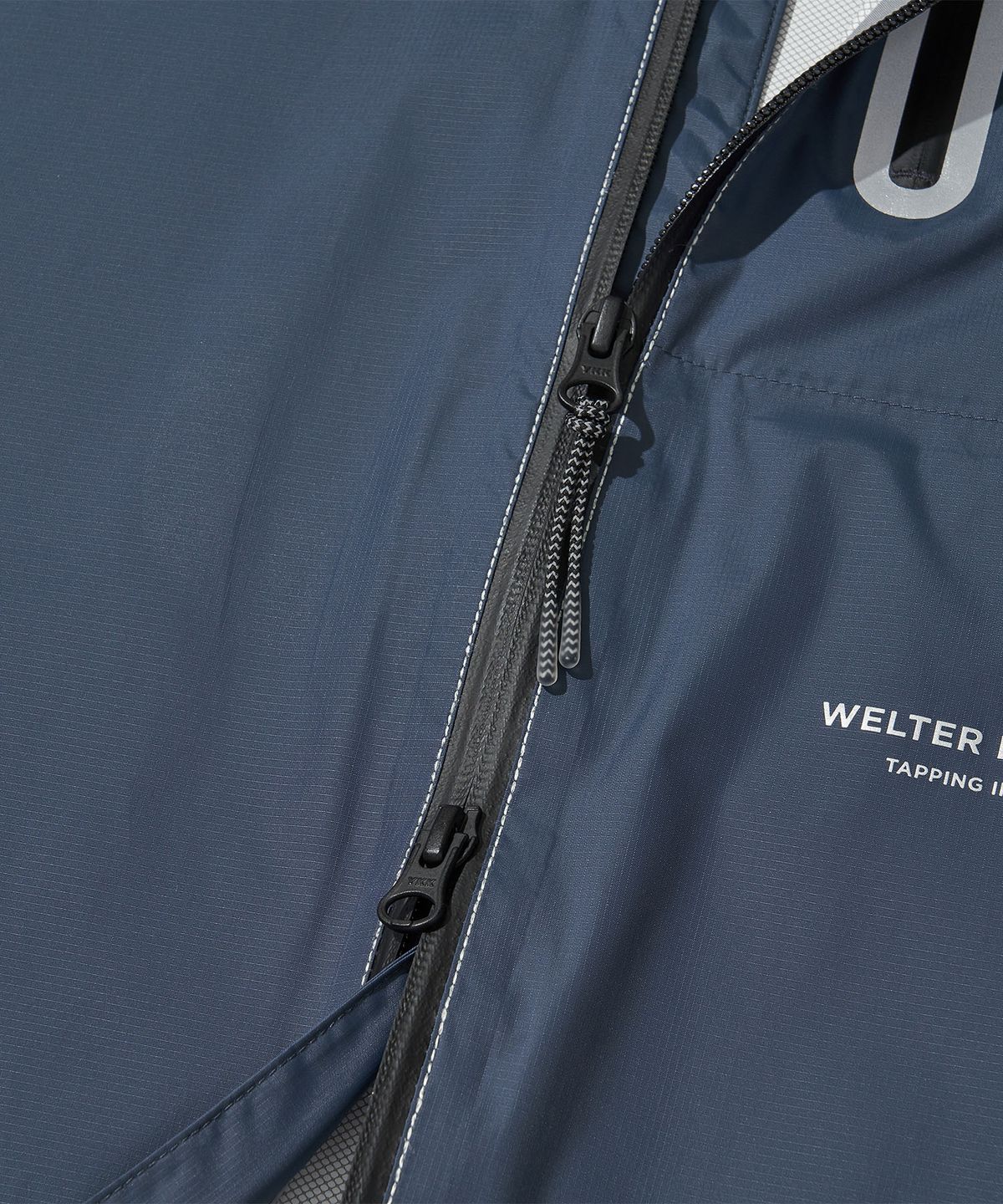 웰터 익스페리먼트(WELTER EXPERIMENT) HYDRAIR BALANCE PERTEX SHELL RAIN COAT_GRAYISH BLUE