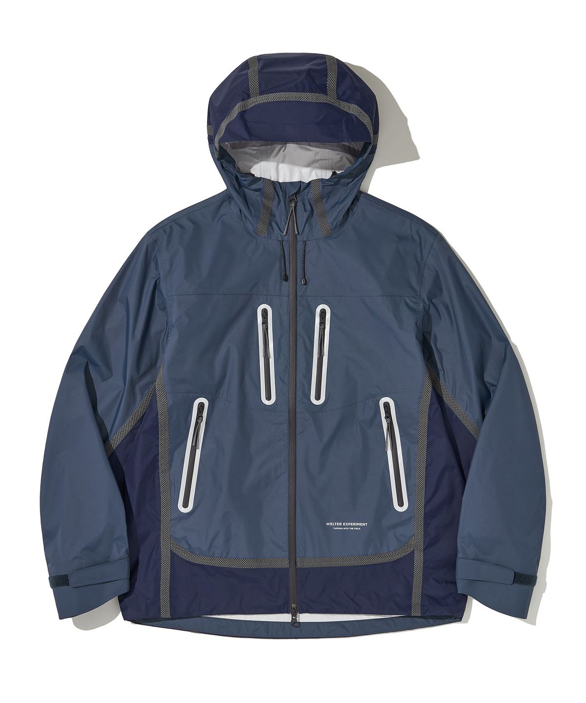 웰터 익스페리먼트(WELTER EXPERIMENT) HYDRAIR BALANCE PERTEX SHELL JACKET_GRAYISH BLUE