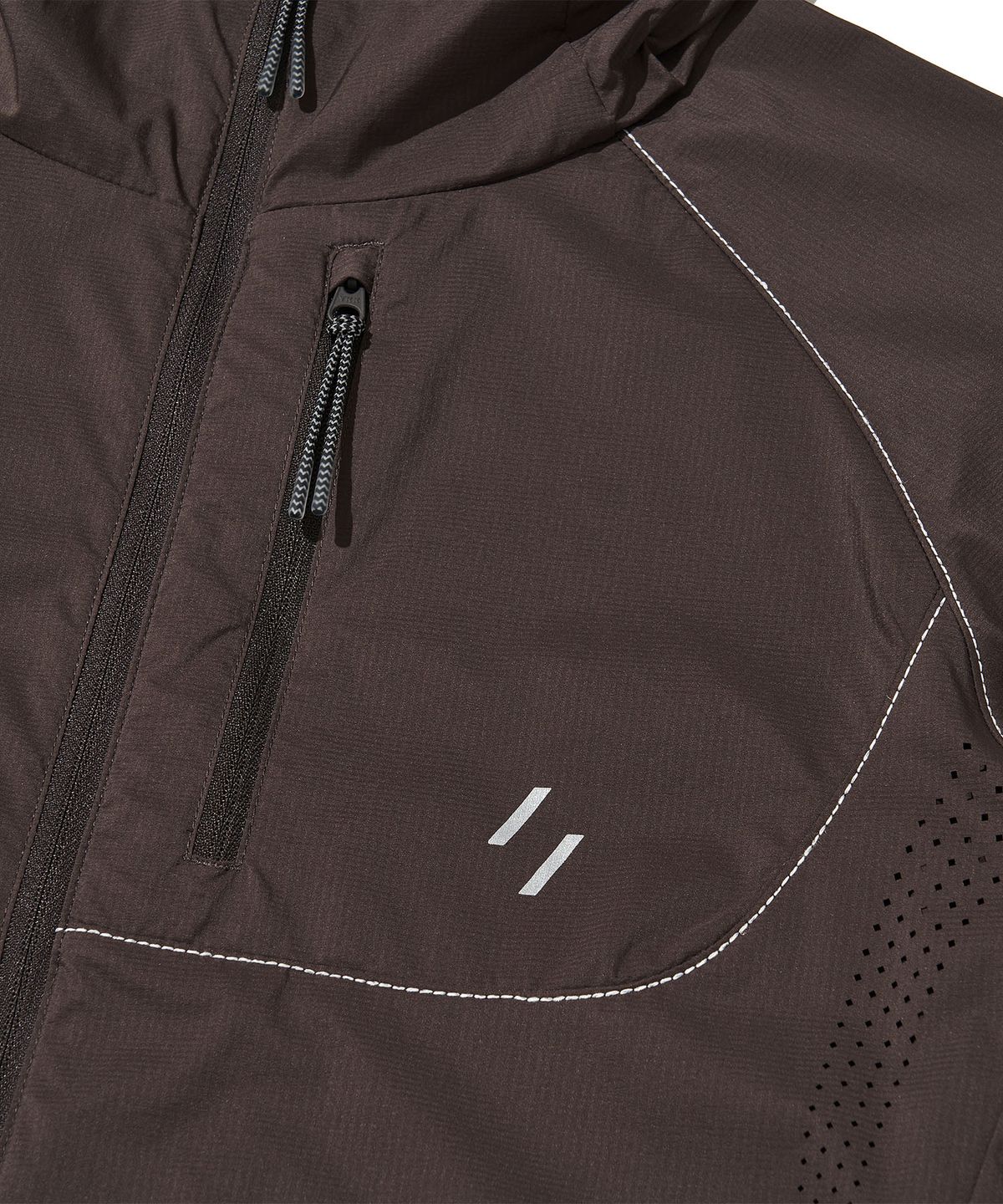 웰터 익스페리먼트(WELTER EXPERIMENT) AIRBACK PERTEX LIGHT WINDBREAKER JACKET_BROWN