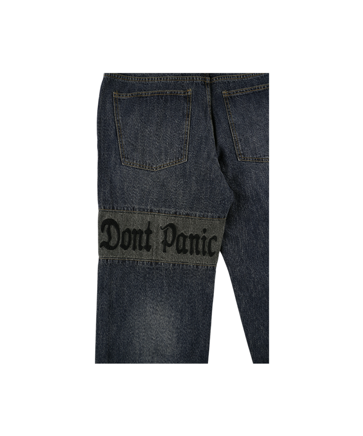 이알티알(ERTR) Dont Panic Denim Pants Dark Blue