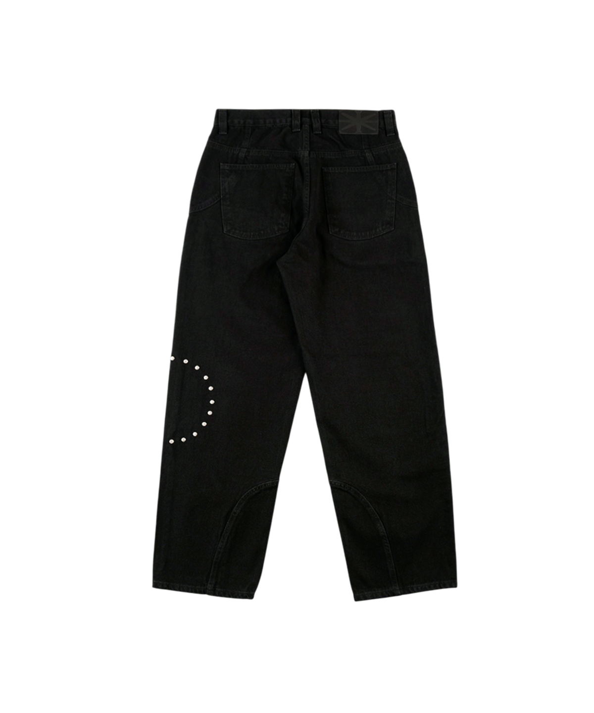 이알티알(ERTR) Marvin Circle Rivet Denim Pants Black