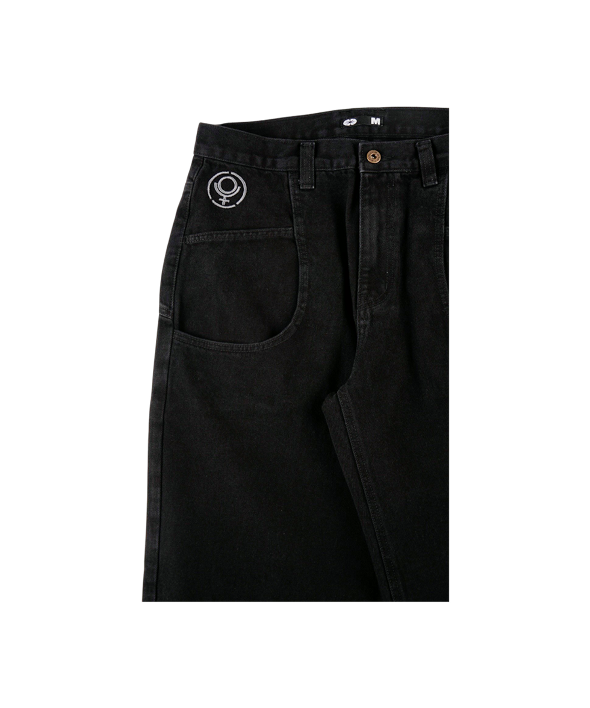 이알티알(ERTR) Marvin Circle Rivet Denim Pants Black