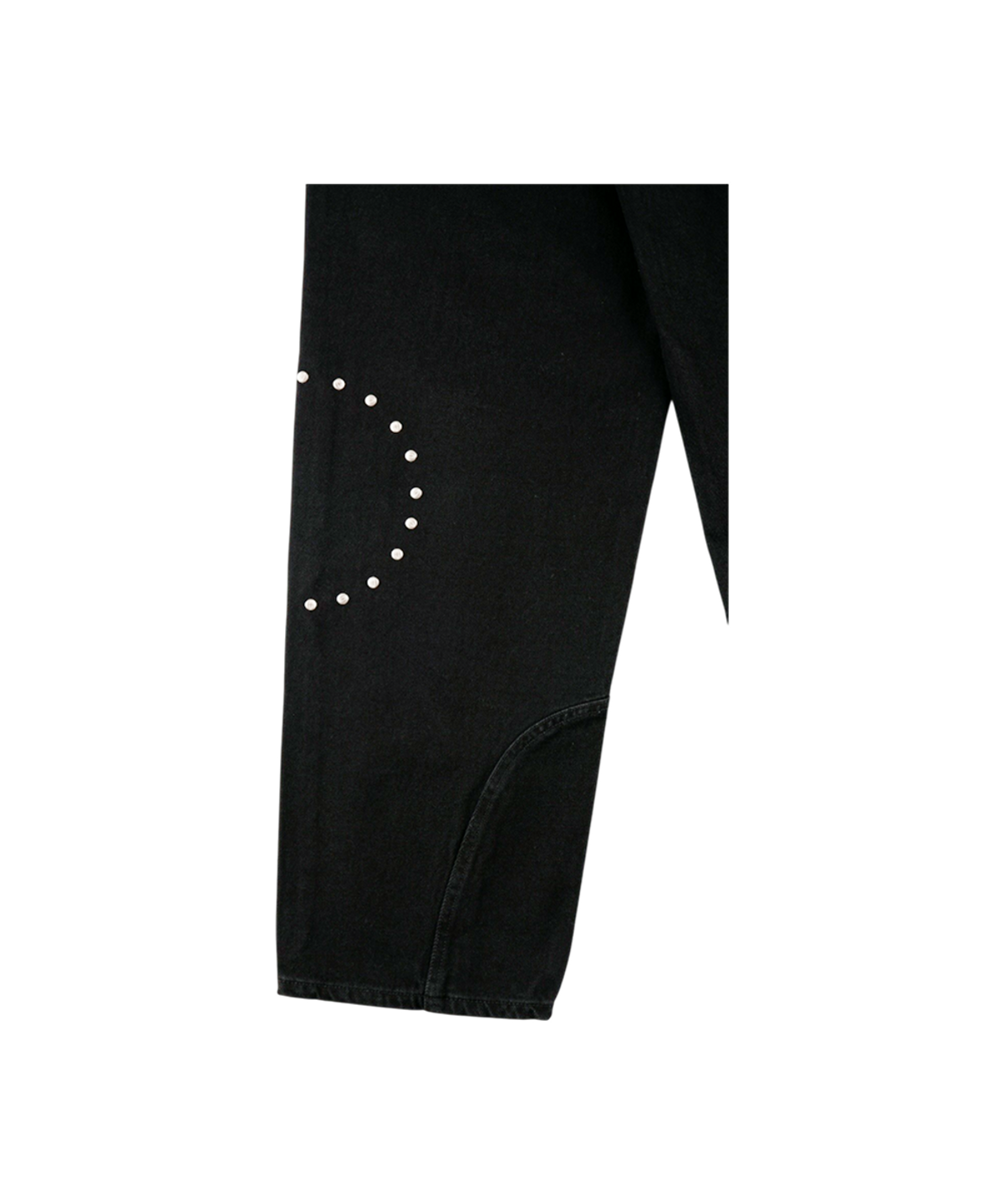 이알티알(ERTR) Marvin Circle Rivet Denim Pants Black