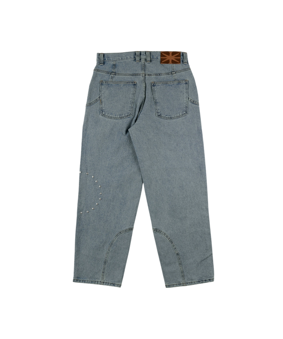 이알티알(ERTR) Marvin Circle Rivet Denim Pants Light Blue