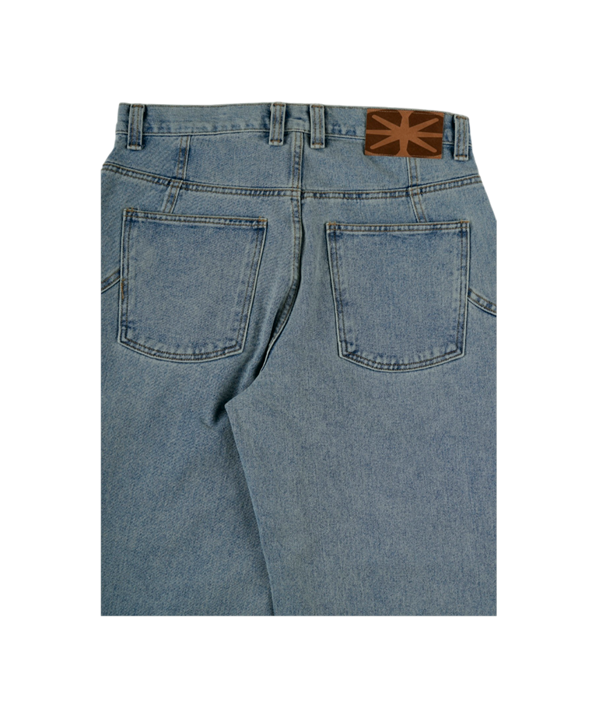이알티알(ERTR) Marvin Circle Rivet Denim Pants Light Blue