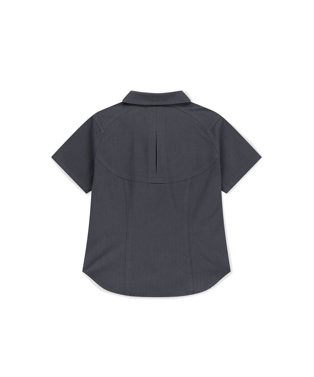 썬러브투어(SUNLOVETOUR) W Wave Herringbone Shirt Navy