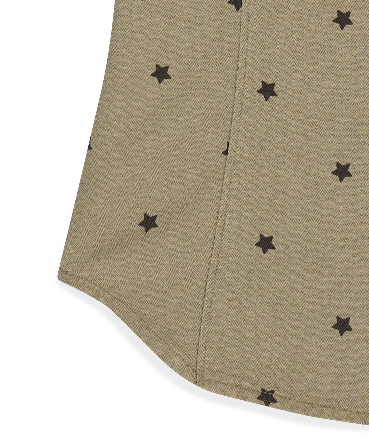 썬러브투어(SUNLOVETOUR) W Wave Herringbone Shirt Khaki Star