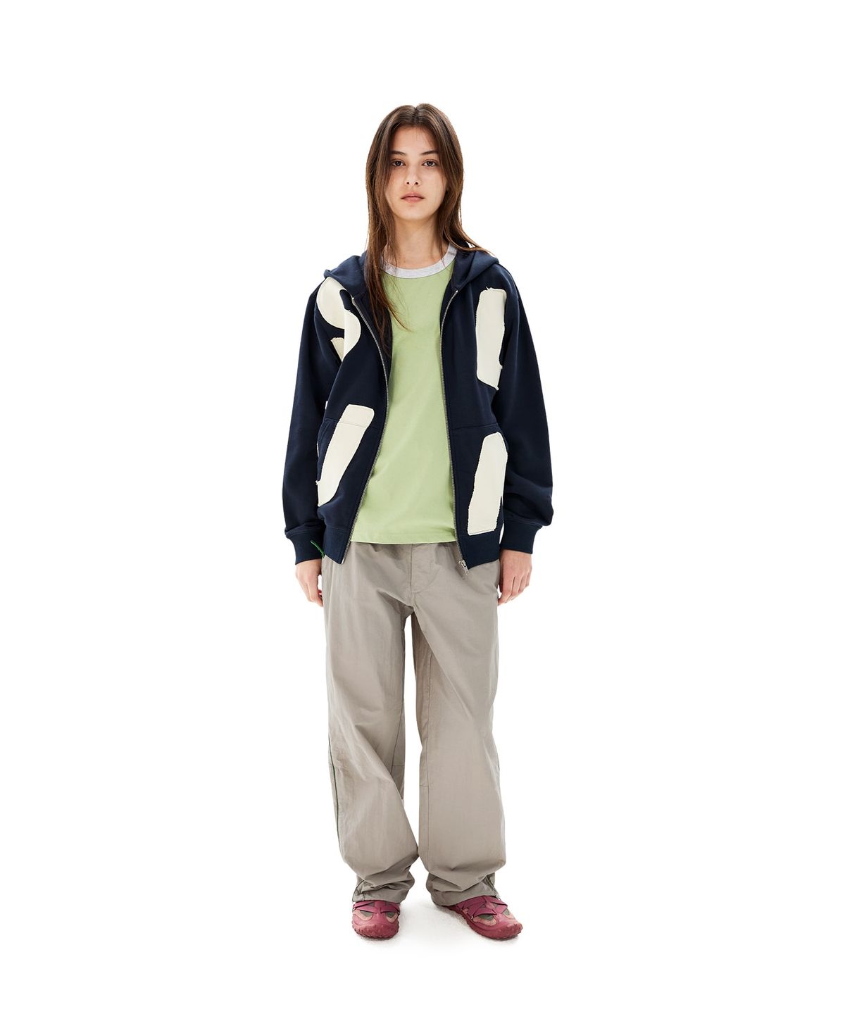 썬러브투어(SUNLOVETOUR) Crescent Track Pants Stone