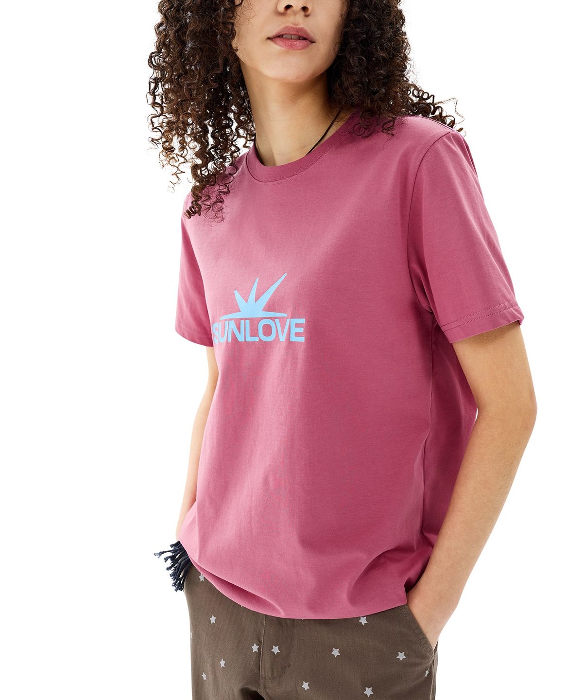 썬러브투어(SUNLOVETOUR) Daybreak Logo Tee Pink