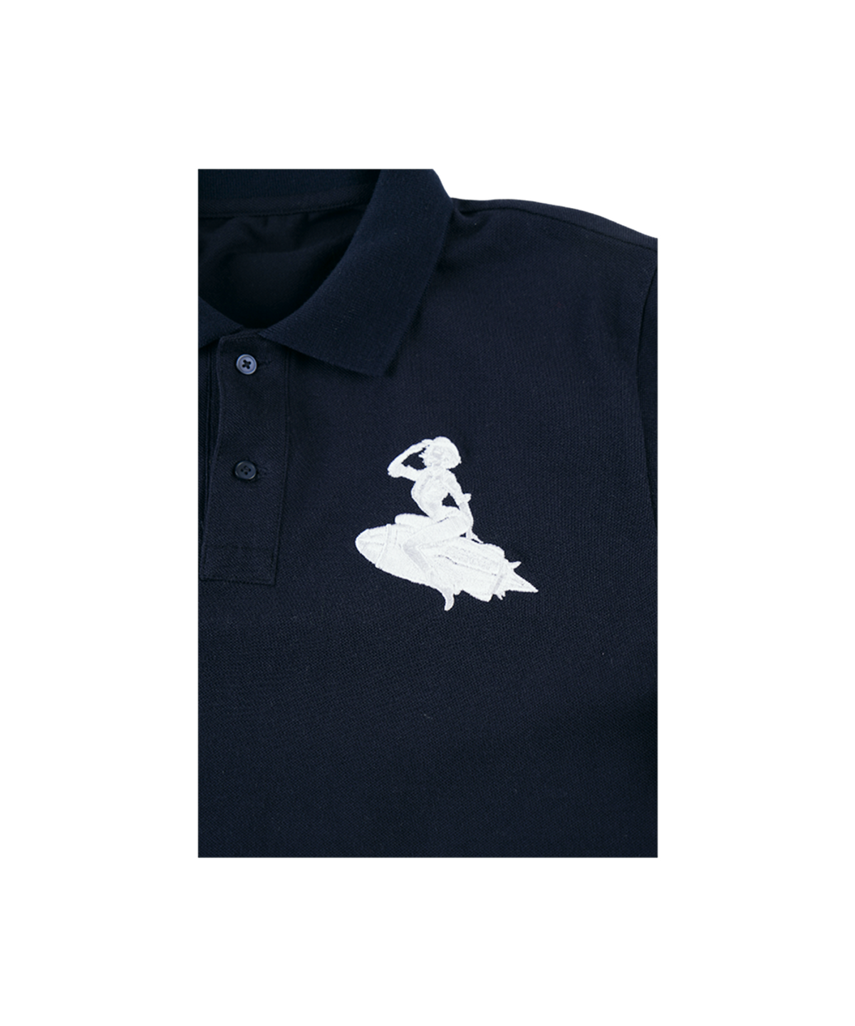 이알티알(ERTR) Cosmic Girl Pique T-Shirt Navy