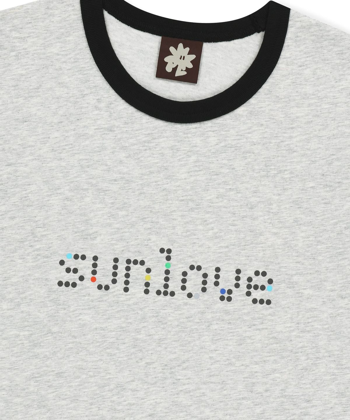 썬러브투어(SUNLOVETOUR) Dots Ringer Tee Heather Grey