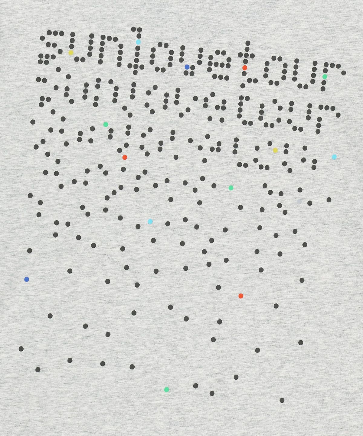썬러브투어(SUNLOVETOUR) Dots Ringer Tee Heather Grey