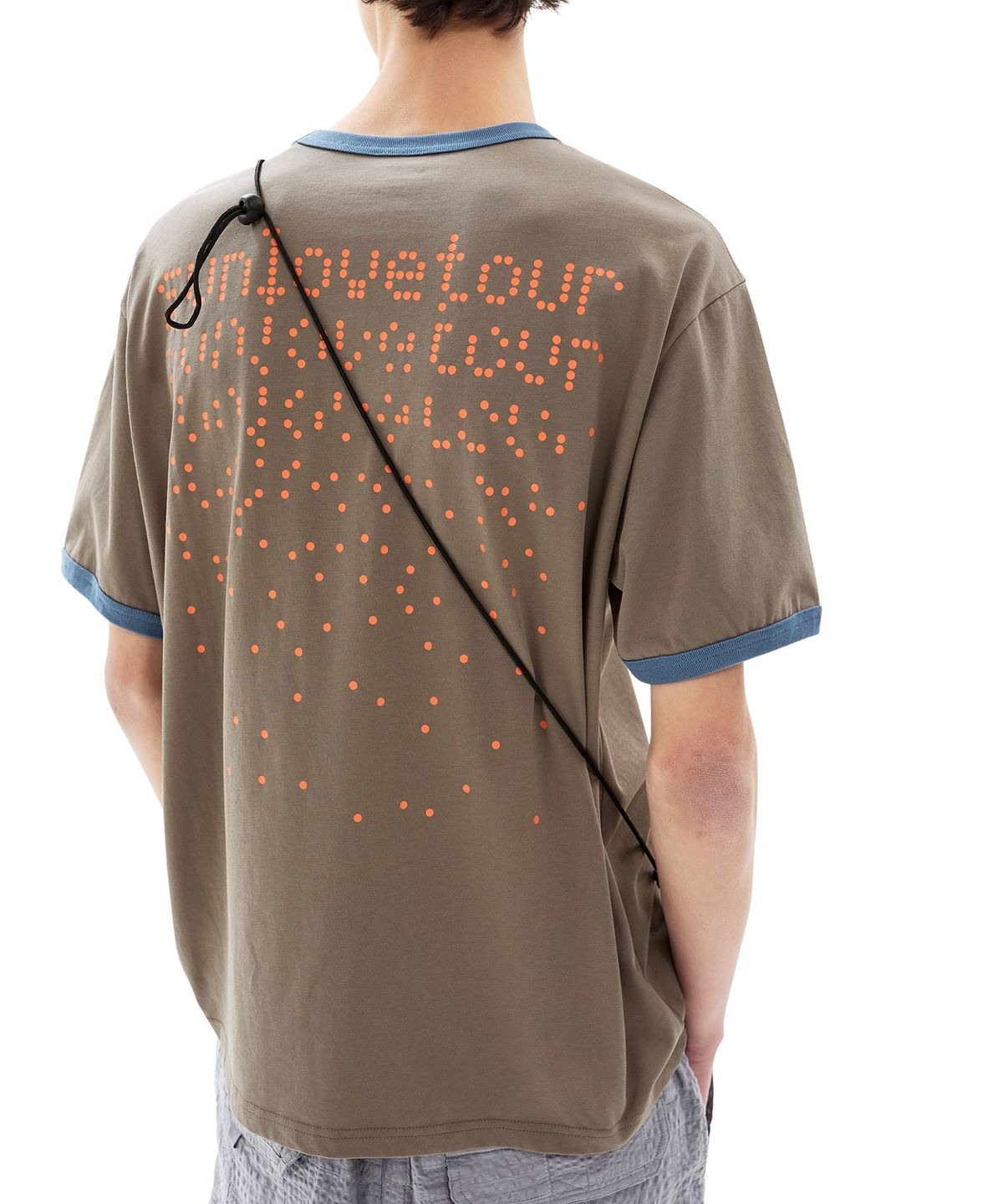 썬러브투어(SUNLOVETOUR) Dots Ringer Tee Taupe