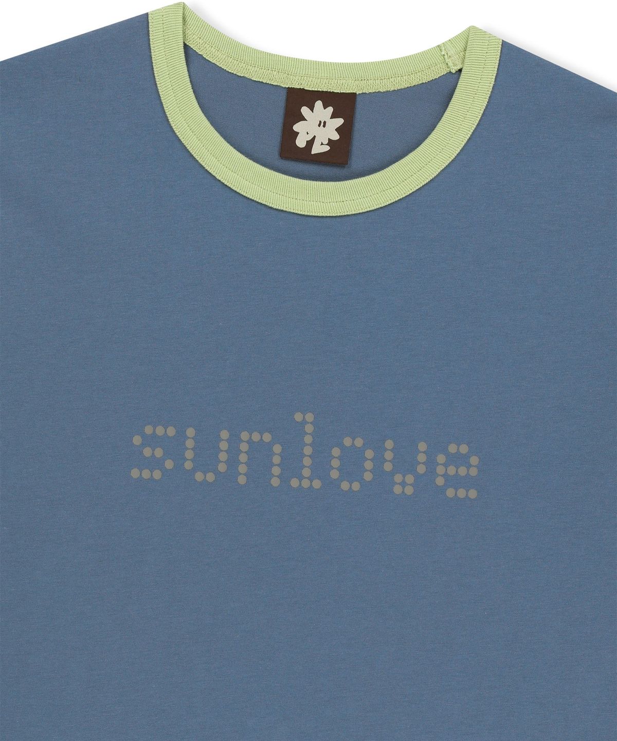 썬러브투어(SUNLOVETOUR) Dots Ringer Tee Blue
