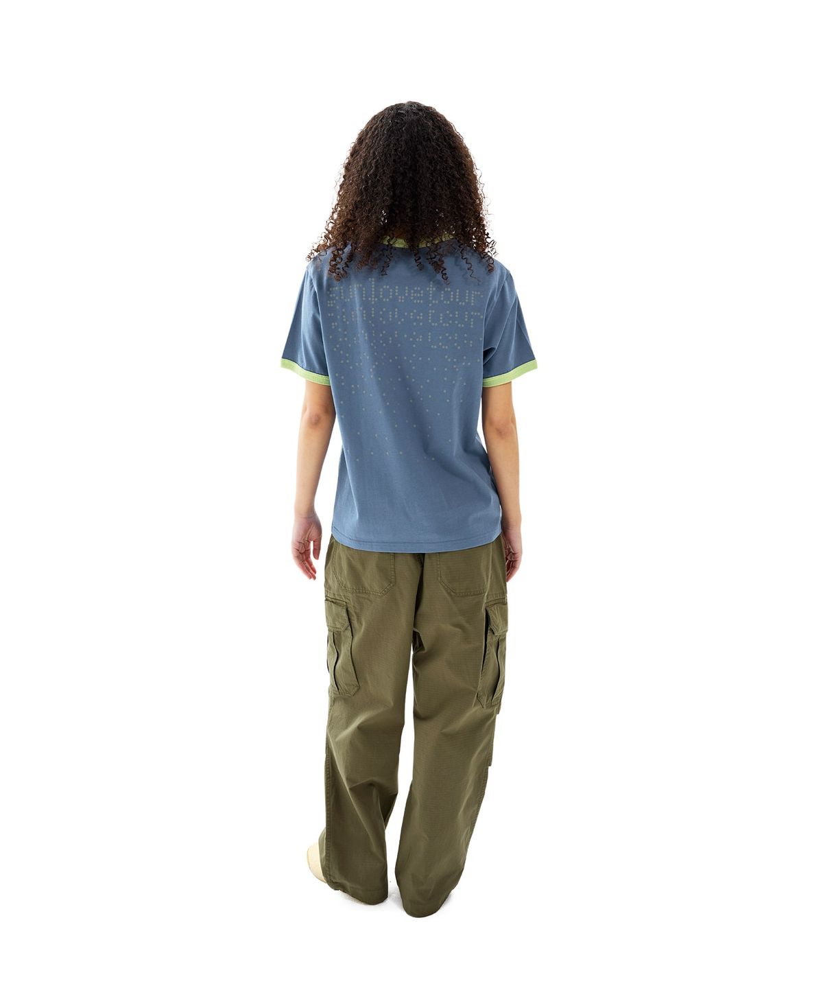 썬러브투어(SUNLOVETOUR) Dots Ringer Tee Blue
