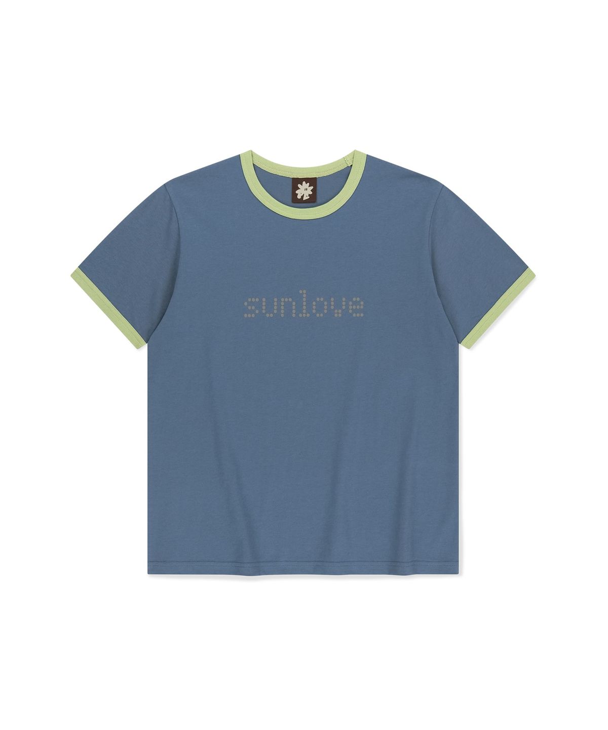 썬러브투어(SUNLOVETOUR) Dots Ringer Tee Blue
