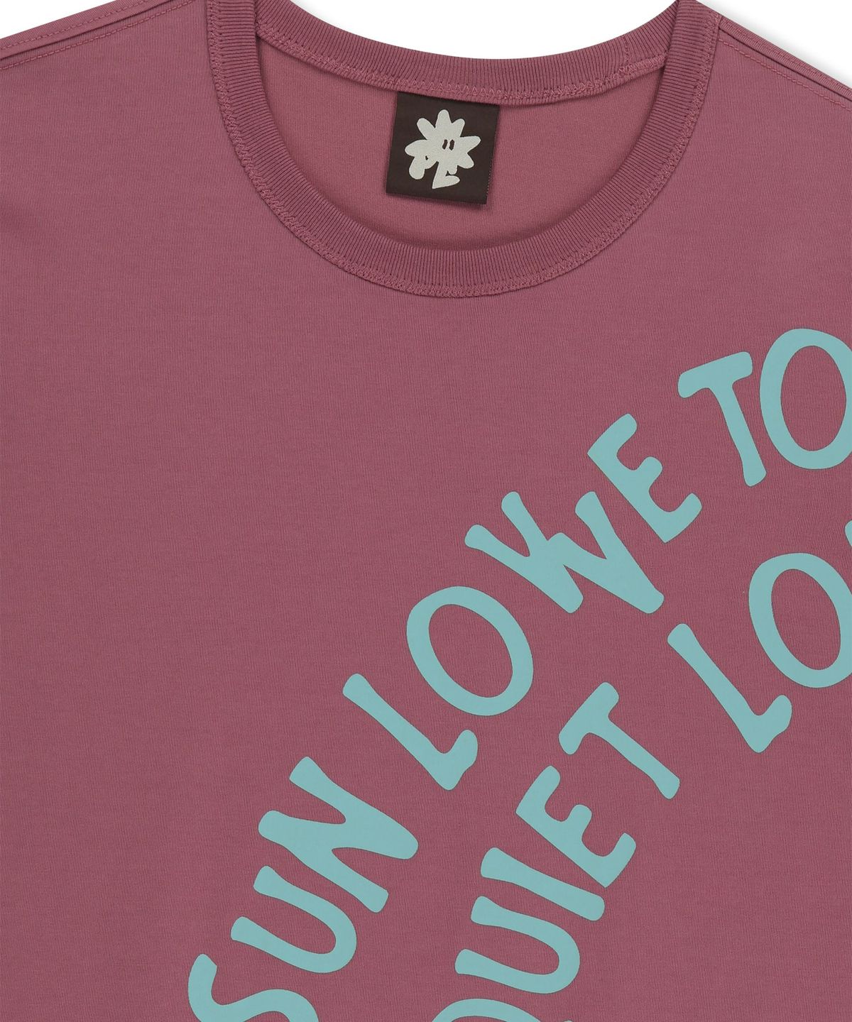 썬러브투어(SUNLOVETOUR) Arc Text Tee Rose