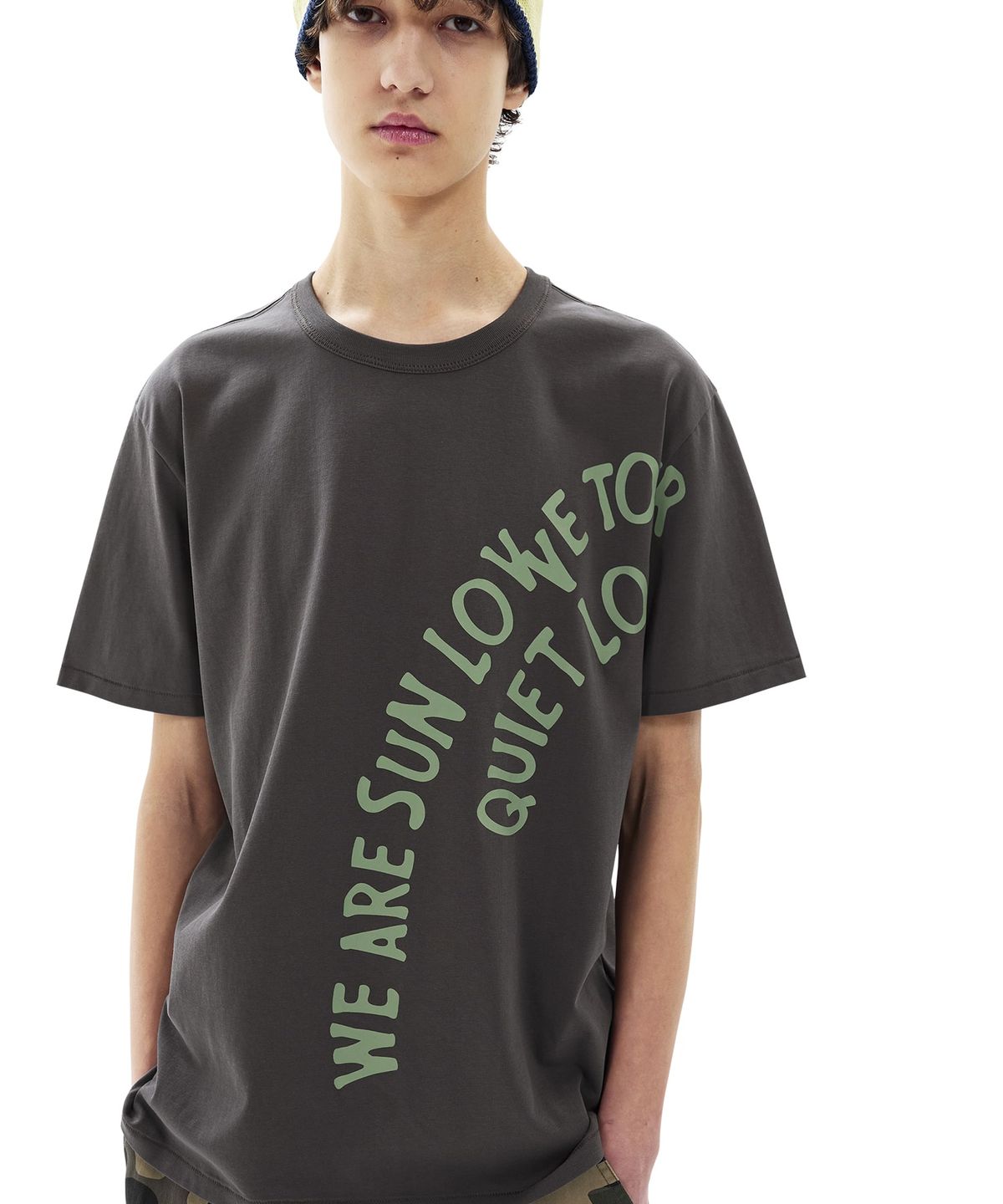 썬러브투어(SUNLOVETOUR) Arc Text Tee Rose