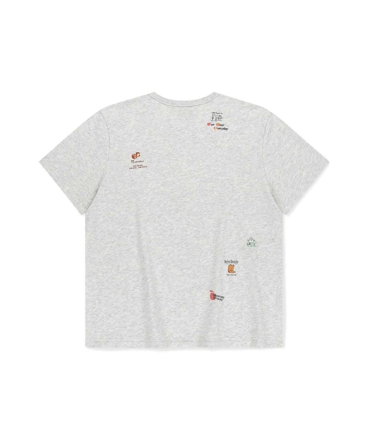 썬러브투어(SUNLOVETOUR) Collage Tee Heather Grey