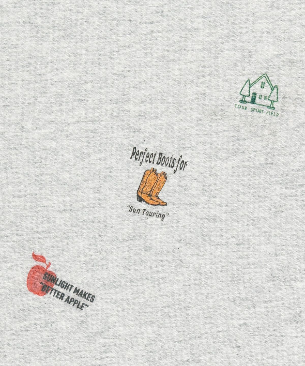 썬러브투어(SUNLOVETOUR) Collage Tee Heather Grey