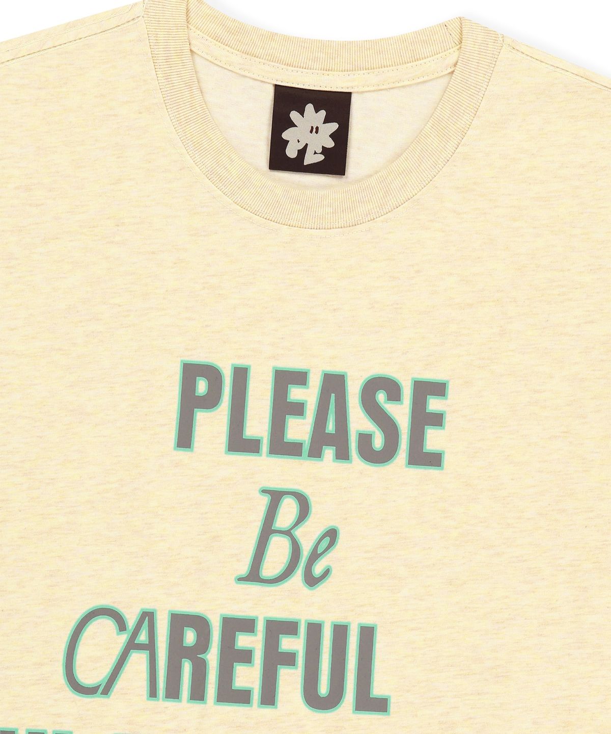 썬러브투어(SUNLOVETOUR) Rough Sign Tee Heather Yellow