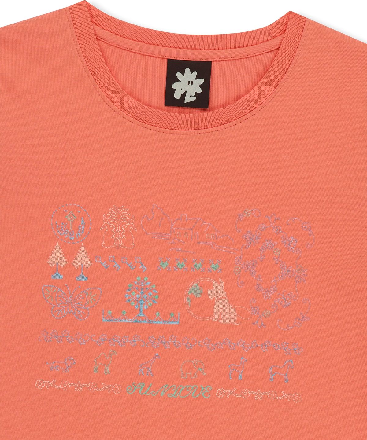 썬러브투어(SUNLOVETOUR) W Nature Sampler Tee Orange