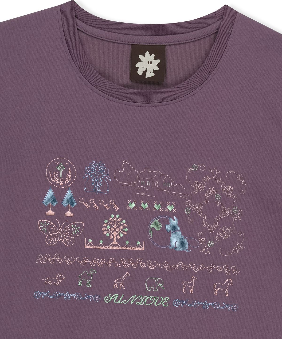 썬러브투어(SUNLOVETOUR) W Nature Sampler Tee Purple