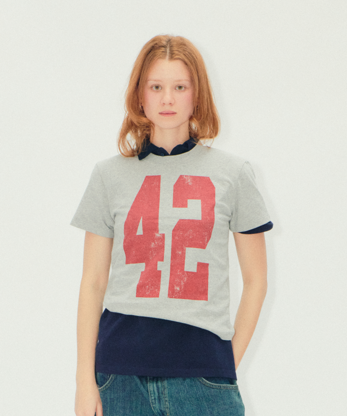 이알티알(ERTR) 42 T-Shirt Melange Grey