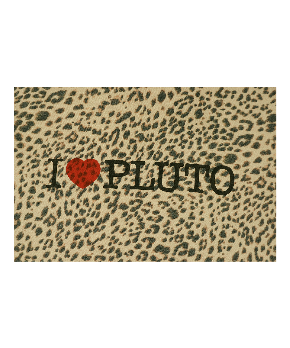 이알티알(ERTR) I Love Pluto T-Shirt Leopard