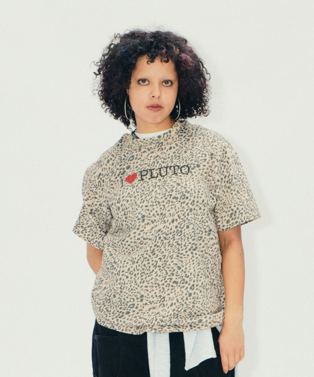 이알티알(ERTR) I Love Pluto T-Shirt Leopard