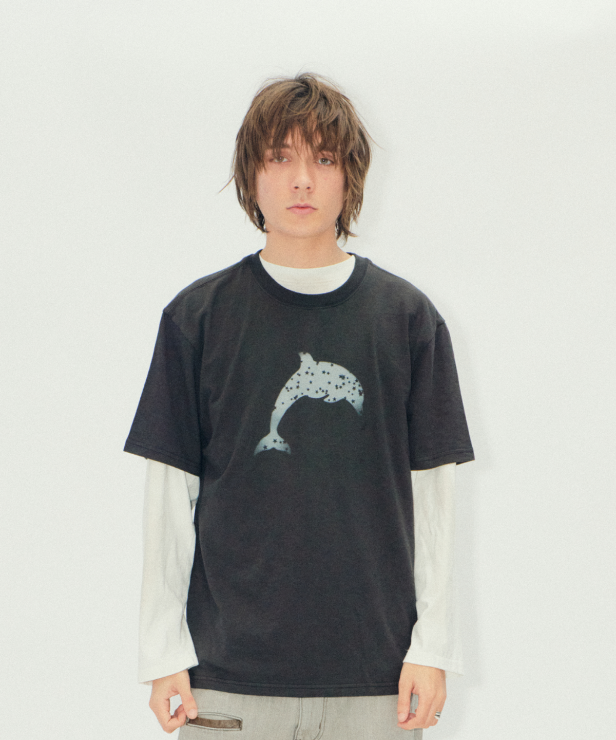 이알티알(ERTR) Star Dolphin T-Shirt Black