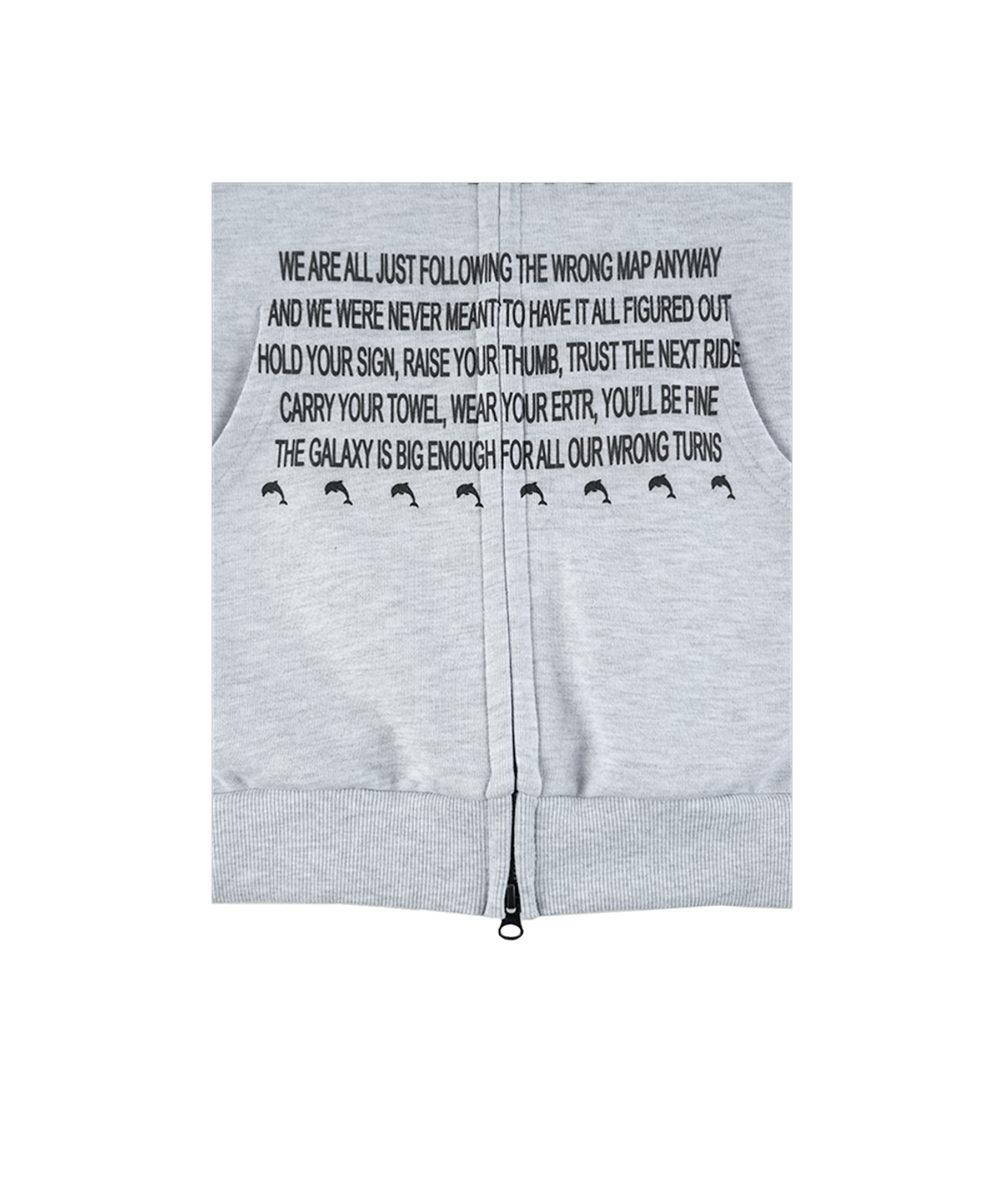 이알티알(ERTR) Dont Panic Hoodie Zip Up Melange White