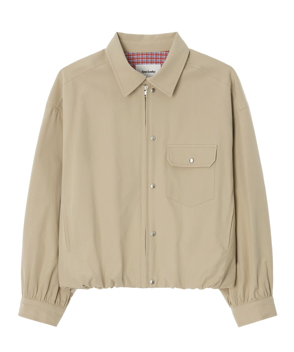 뉴루키(NEW LOOKY) Shirring point jumper_Beige