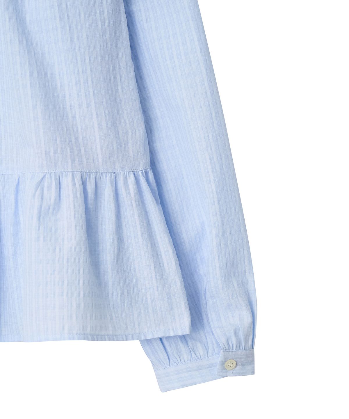 뉴루키(NEW LOOKY) Shirring point blouse_Light blue
