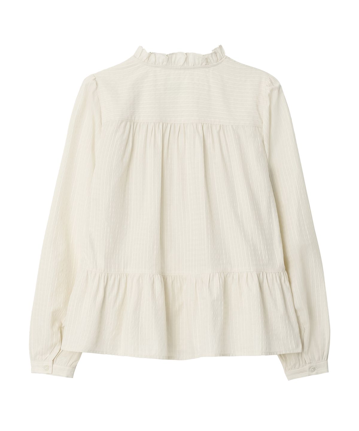 뉴루키(NEW LOOKY) Shirring point blouse_Cream