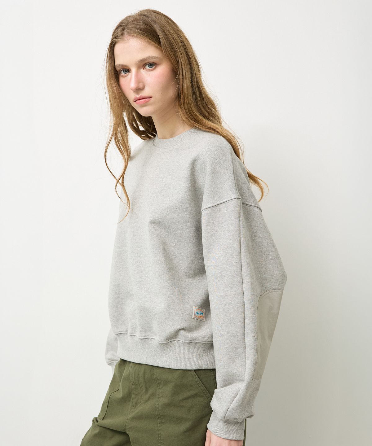 뉴루키(NEW LOOKY) Overfit sweatshirt _Melange grey